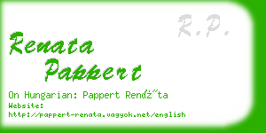 renata pappert business card